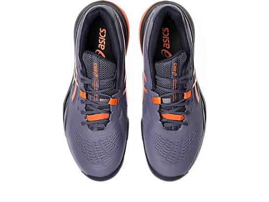 ASICS GEL RESOLUTION X WIDE GREYISH PURPLE/NOVA ORANGE MEN'S