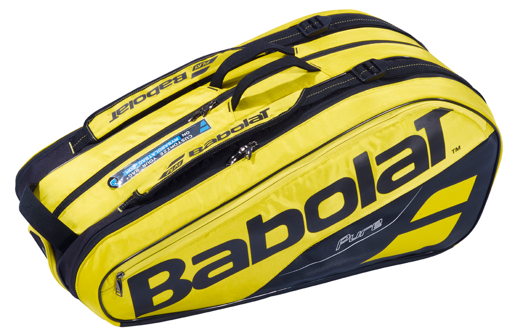 BABOLAT PURE 9 PACK YELLOW BLACK RACKET BAG