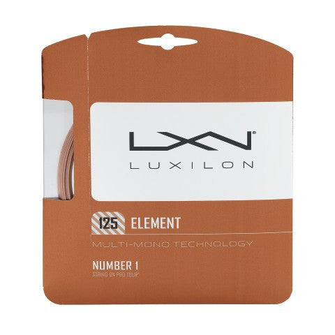 LUXILON ELEMENT 16L (1.25MM) TENNIS STRING 40'/12.2M (1 SET)