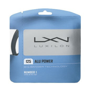 LUXILON BIG BANGER ALU POWER SILVER 16L (1.25MM) TENNIS STRING 40'/12.2M (1 SET)