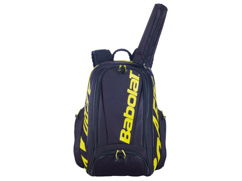 BABOLAT PURE AERO BLACK YELLOW BACKPACK Tads Sporting Goods