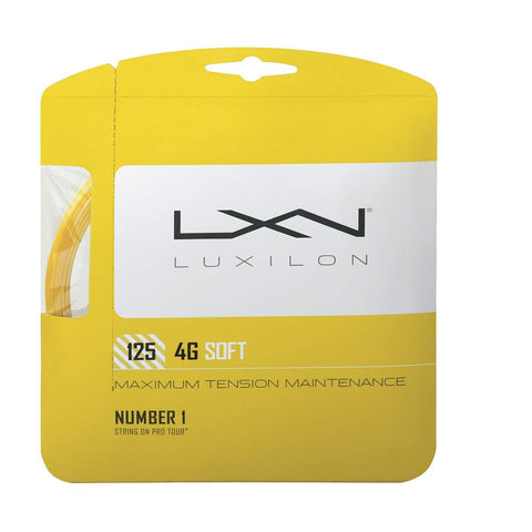 LUXILON 4G SOFT 16L (1.25MM) TENNIS STRING 40'/12.2M (1 SET)