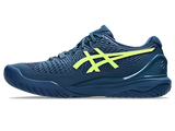 ASICS GEL RESOLUTION 9 WIDE MAKO BLUE/SAFETY YELLOW MEN'S TENNIS SHOE