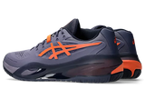 ASICS GEL RESOLUTION X WIDE GREYISH PURPLE/NOVA ORANGE MEN'S TENNIS SHOE