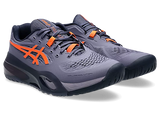 ASICS GEL RESOLUTION X WIDE GREYISH PURPLE/NOVA ORANGE MEN'S TENNIS SHOE