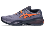 ASICS GEL RESOLUTION X WIDE GREYISH PURPLE/NOVA ORANGE MEN'S TENNIS SHOE