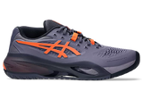 ASICS GEL RESOLUTION X WIDE GREYISH PURPLE/NOVA ORANGE MEN'S TENNIS SHOE