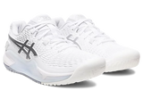 ASICS GEL RESOLUTION 9 WHITE/SILVER WOMEN'S TENNIS SHOE