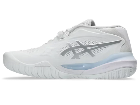 ASICS GEL RESOLUTION X WHITE/PURE SILVER WOMEN'S TENNIS SHOE ASICS GEL RESOLUTION X WHITE/PURE SILVER WOMEN'S TENNIS SHOE